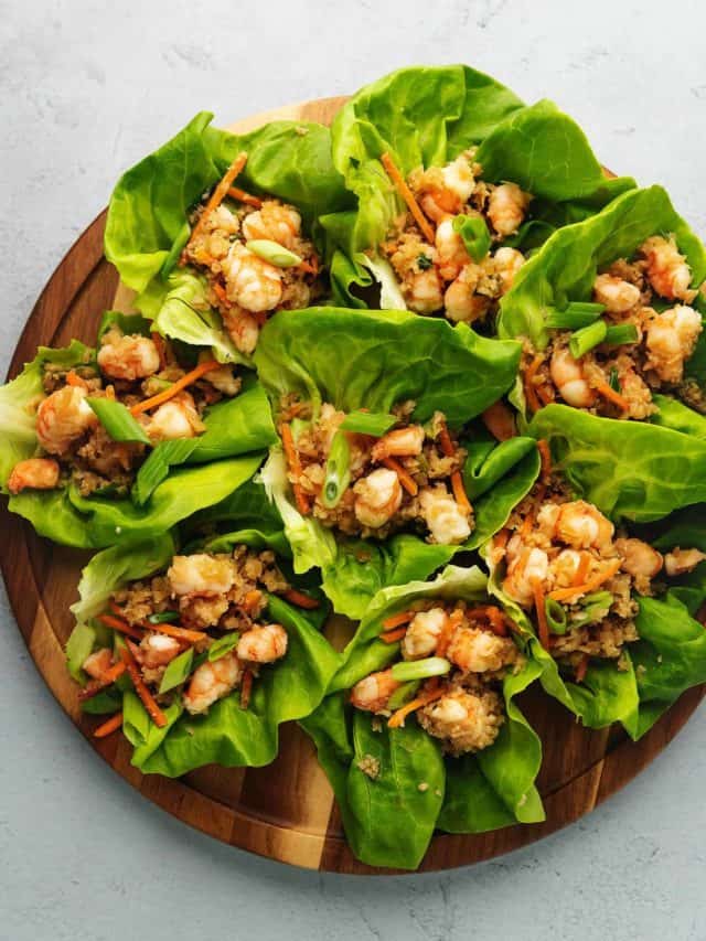Keto Shrimp Lettuce Wraps