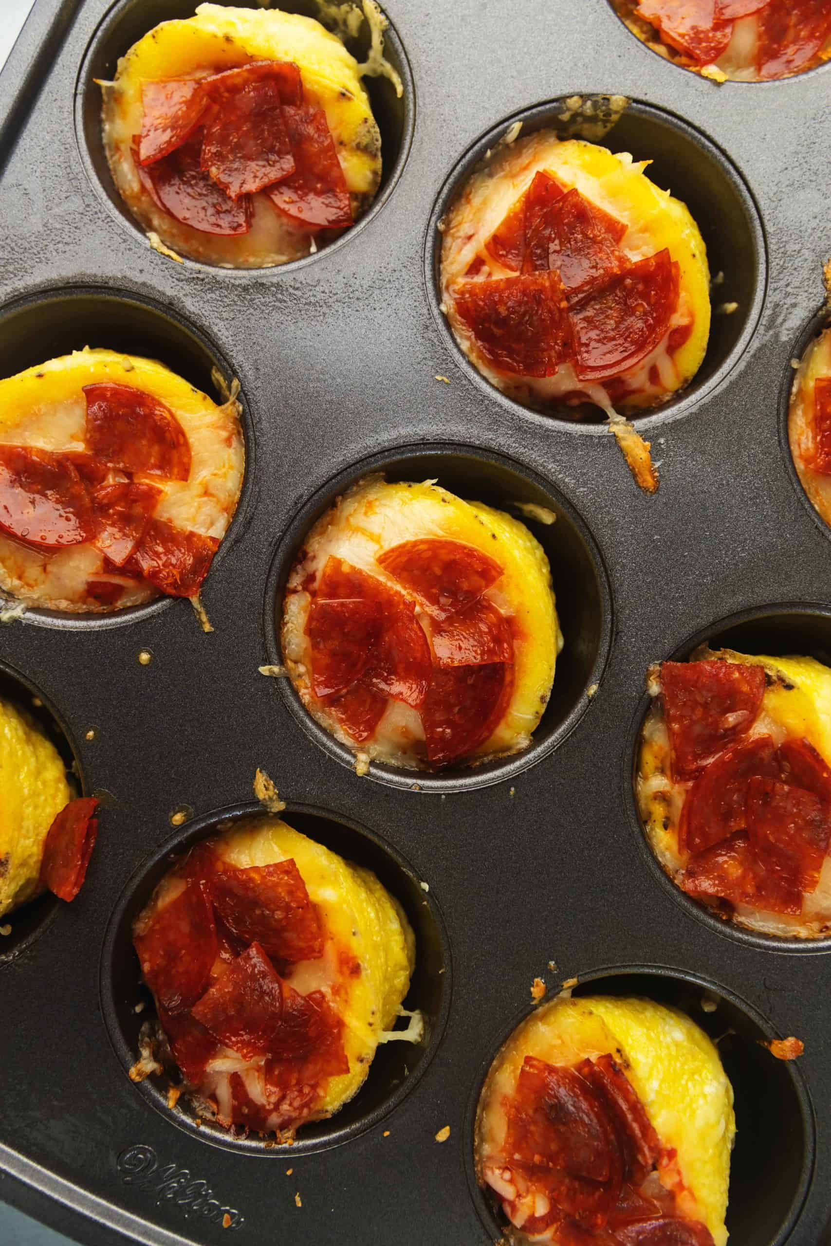 egg bites with pepperoni