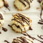 keto coconut macaroons with chocolate