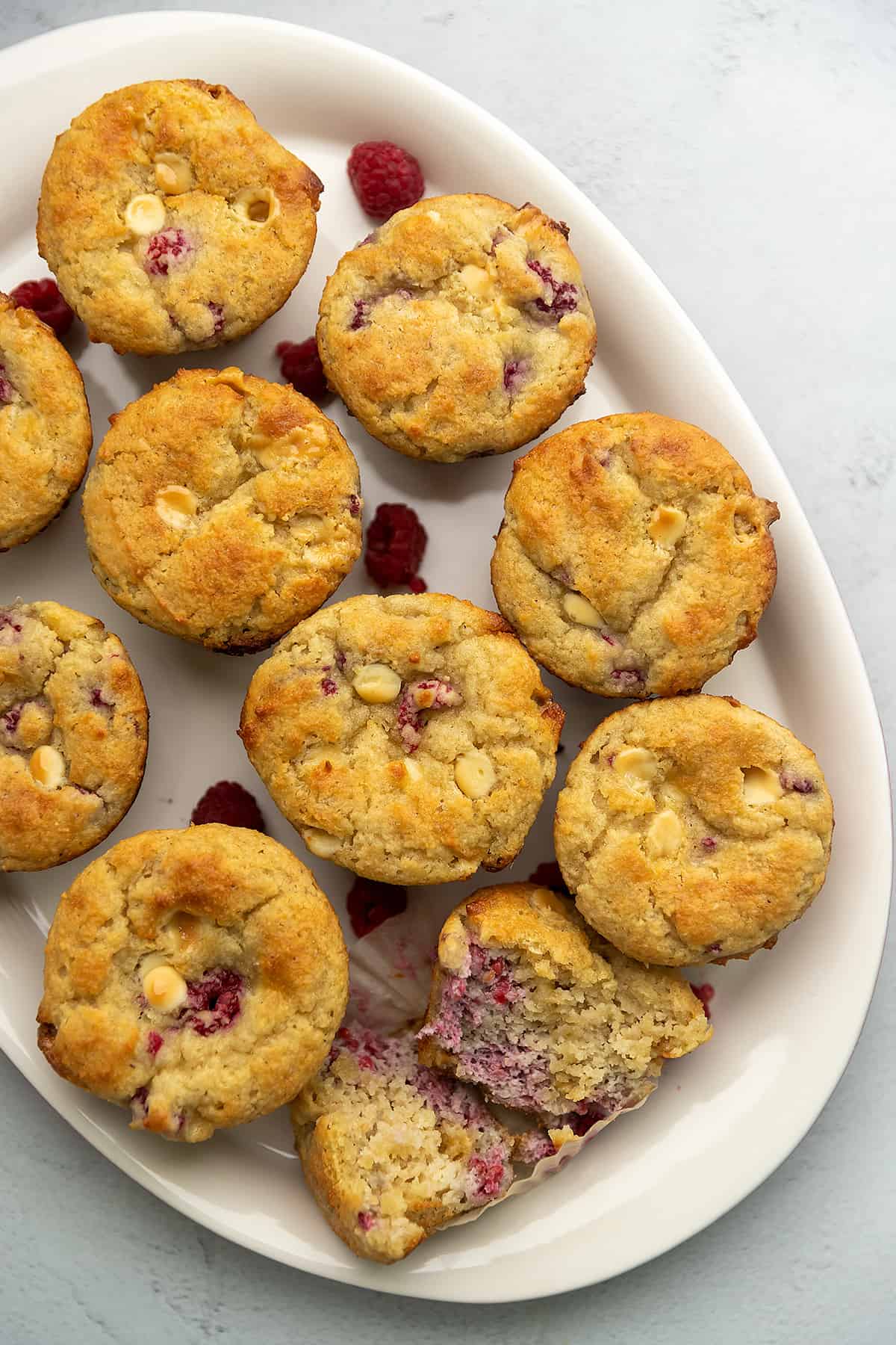 keto muffins on a white plate