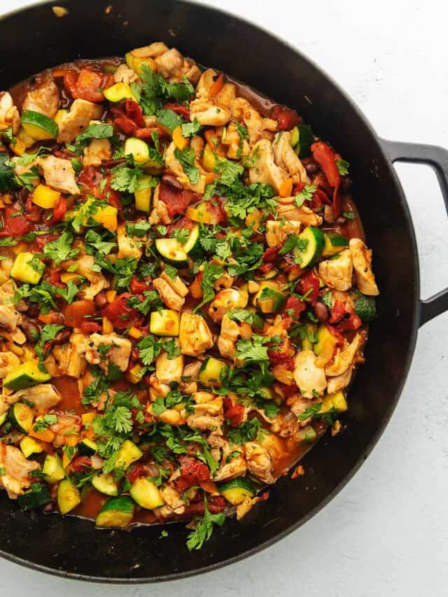 keto tex mex chicken and veggies
