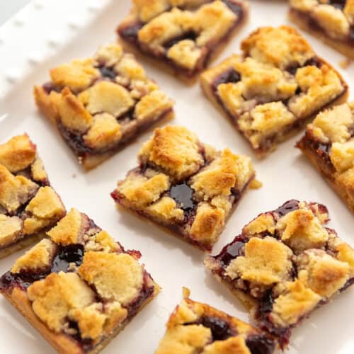 keto cookie bars on a white plate