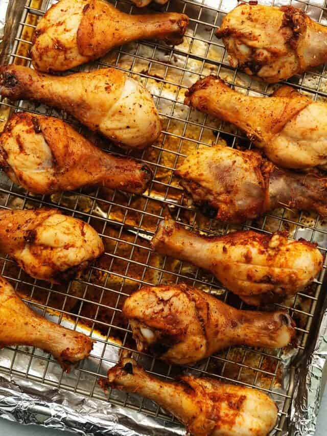 The Best Crispy Baked Chicken Legs