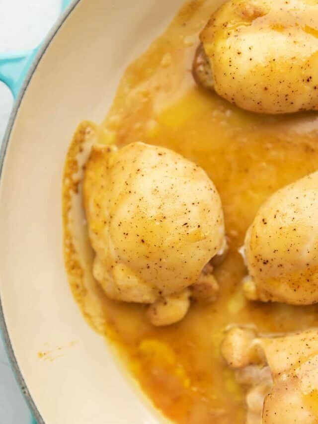 Keto Honey Mustard Chicken Thighs