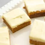 keto pumpkin bars with cream cheese frosting