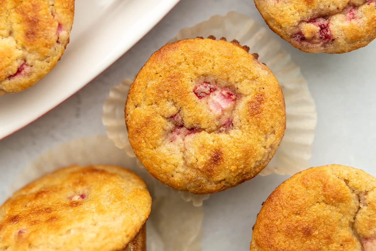 4 keto strawberry muffins