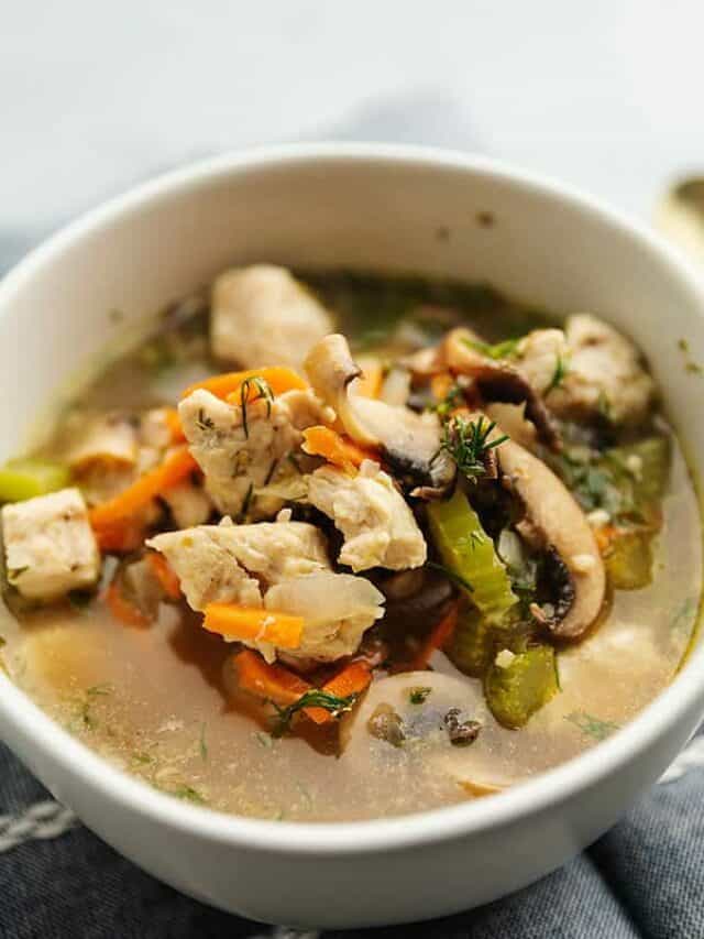 Low Carb Lemon Chicken Soup