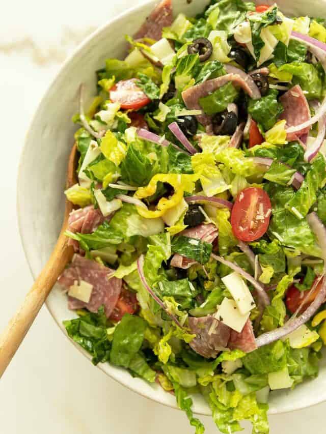 Keto Italian Chopped Salad Recipe