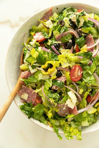 Keto Italian Chopped Salad Recipe • Low Carb with Jennifer