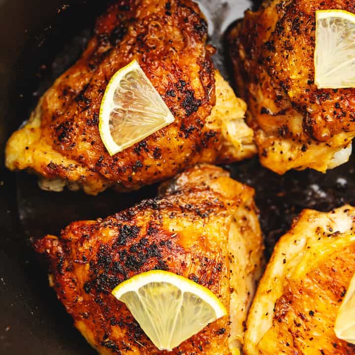Lemon Pepper Chicken Thighs • Low Carb with Jennifer