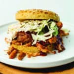 pulled pork sandwich using 90 second keto mug bread