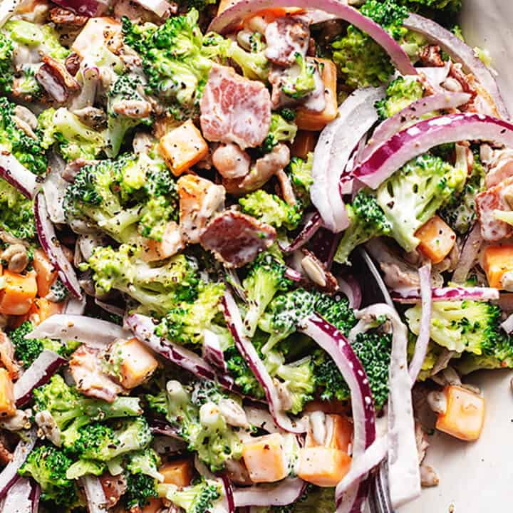 Keto Broccoli Salad • Low Carb with Jennifer