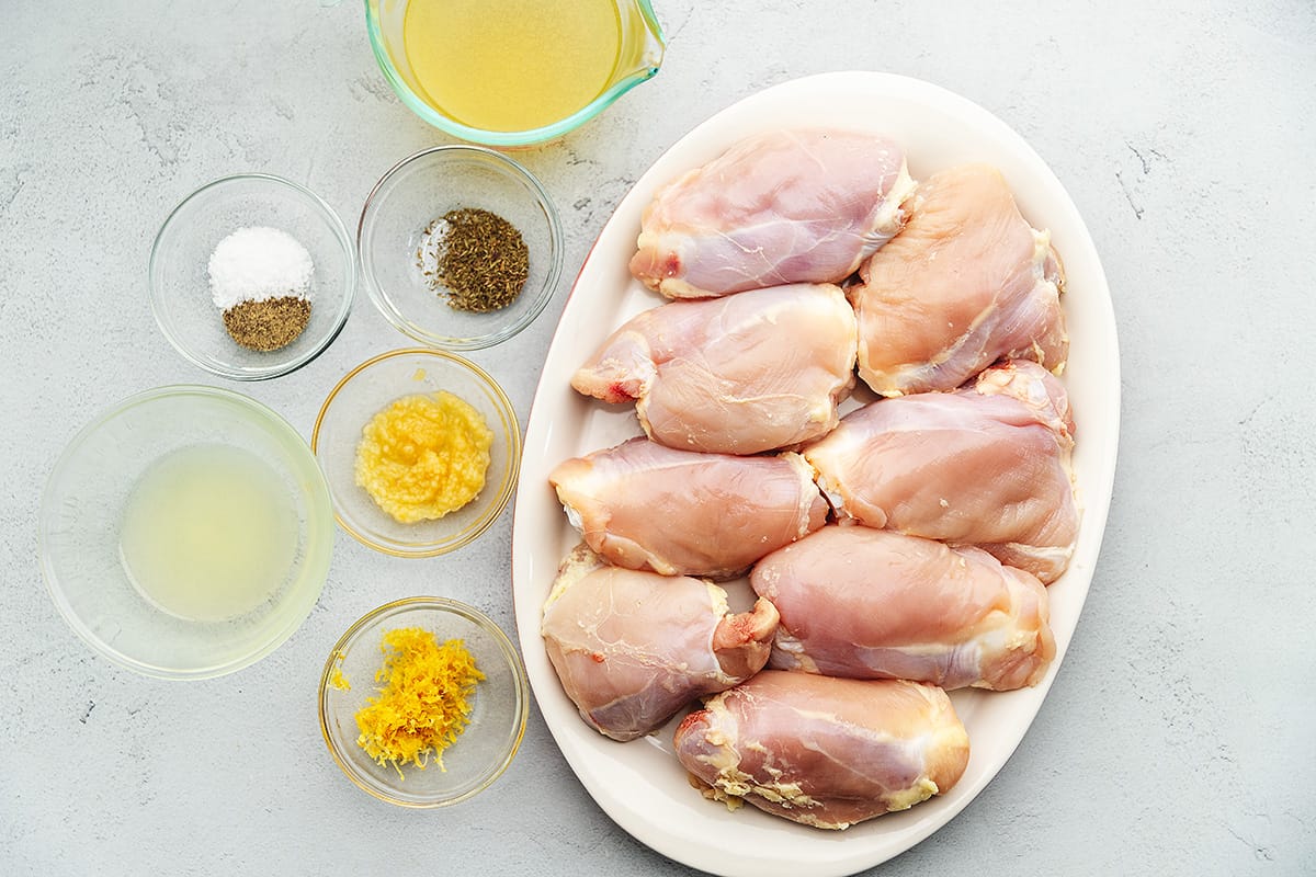 ingredients for instant pot lemon chicken thighs