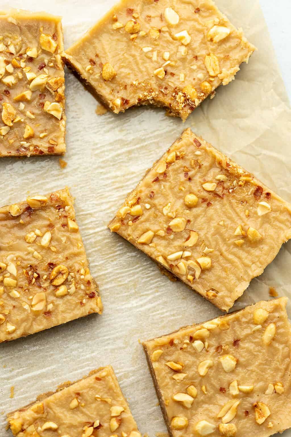 Keto Peanut Butter Bars Recipe - 3 Net Carbs • Low Carb with Jennifer