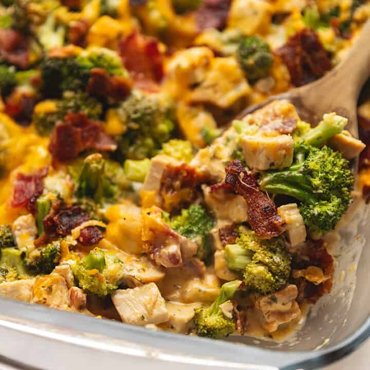 Keto Chicken Bacon Ranch Casserole - Easy & Cheesy • Low Carb with Jennifer