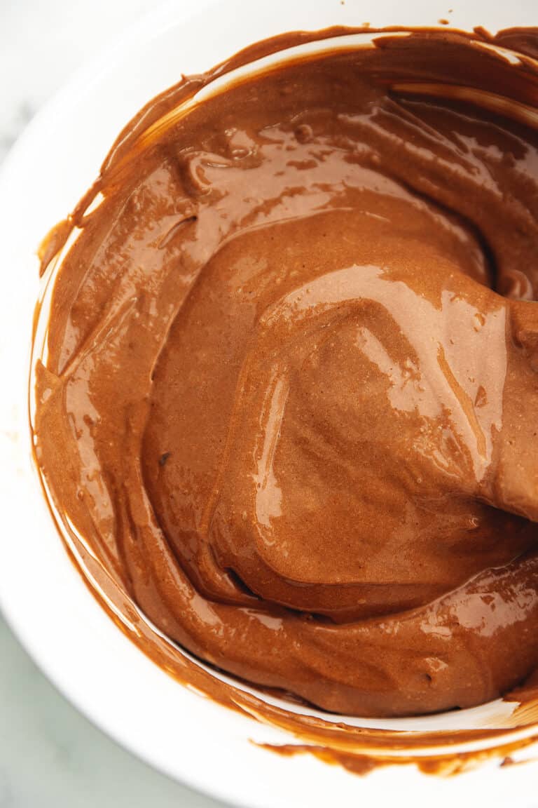 a bowl full of keto chocolate pudding