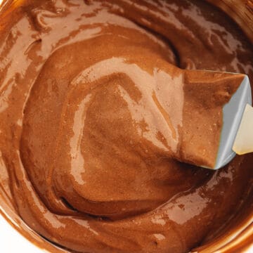 a bowl of low carb chocolate pudding