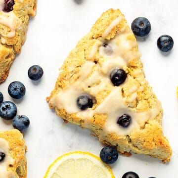 almond flour scones with blueberries