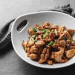 teriyaki marinated chicken in a bowl