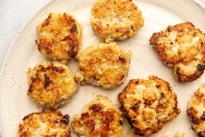 chicken patties on a plate