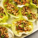 ground pork recipe in lettuce cups