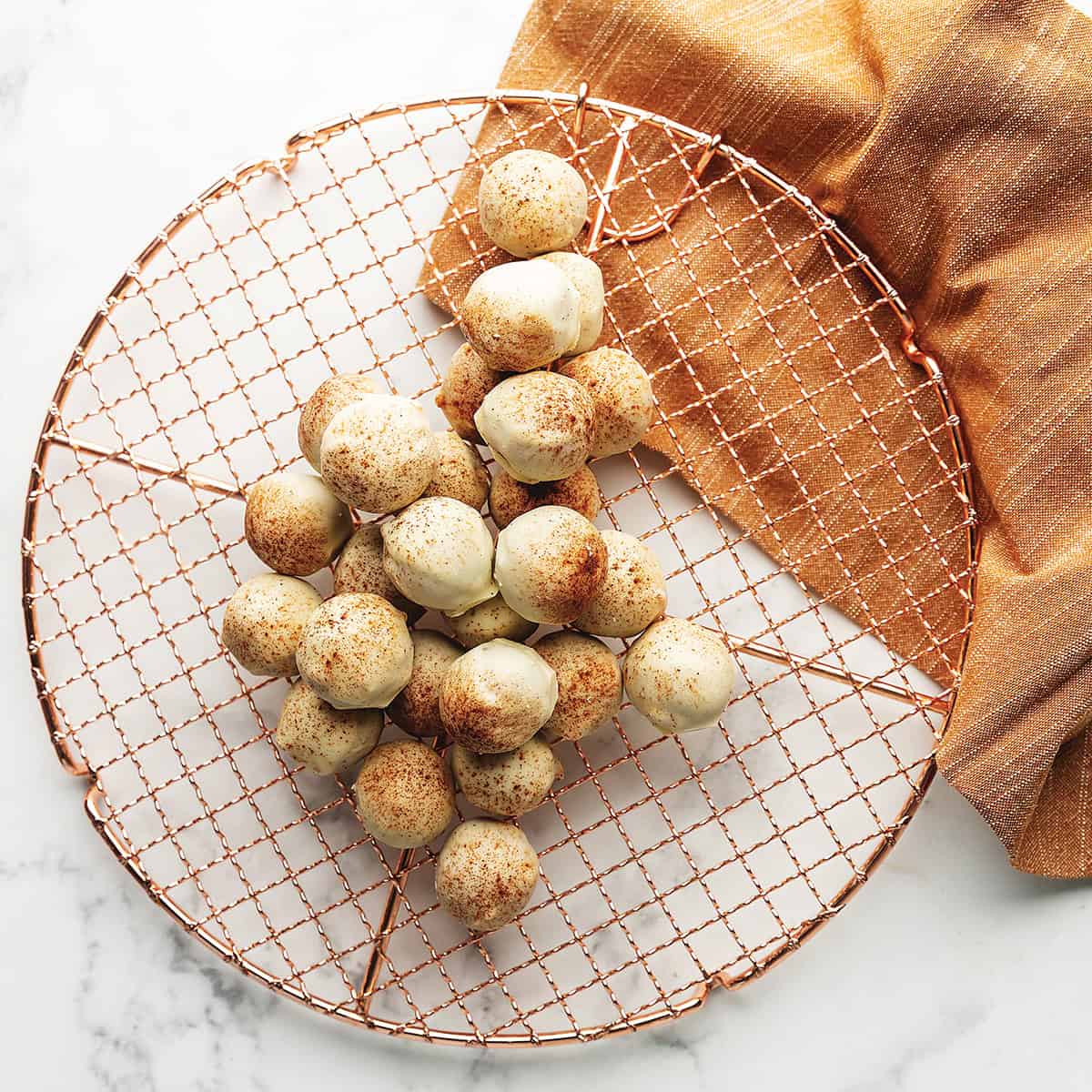 energy bites on a cooling rack