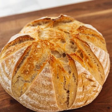 A loaf of sourdough bread