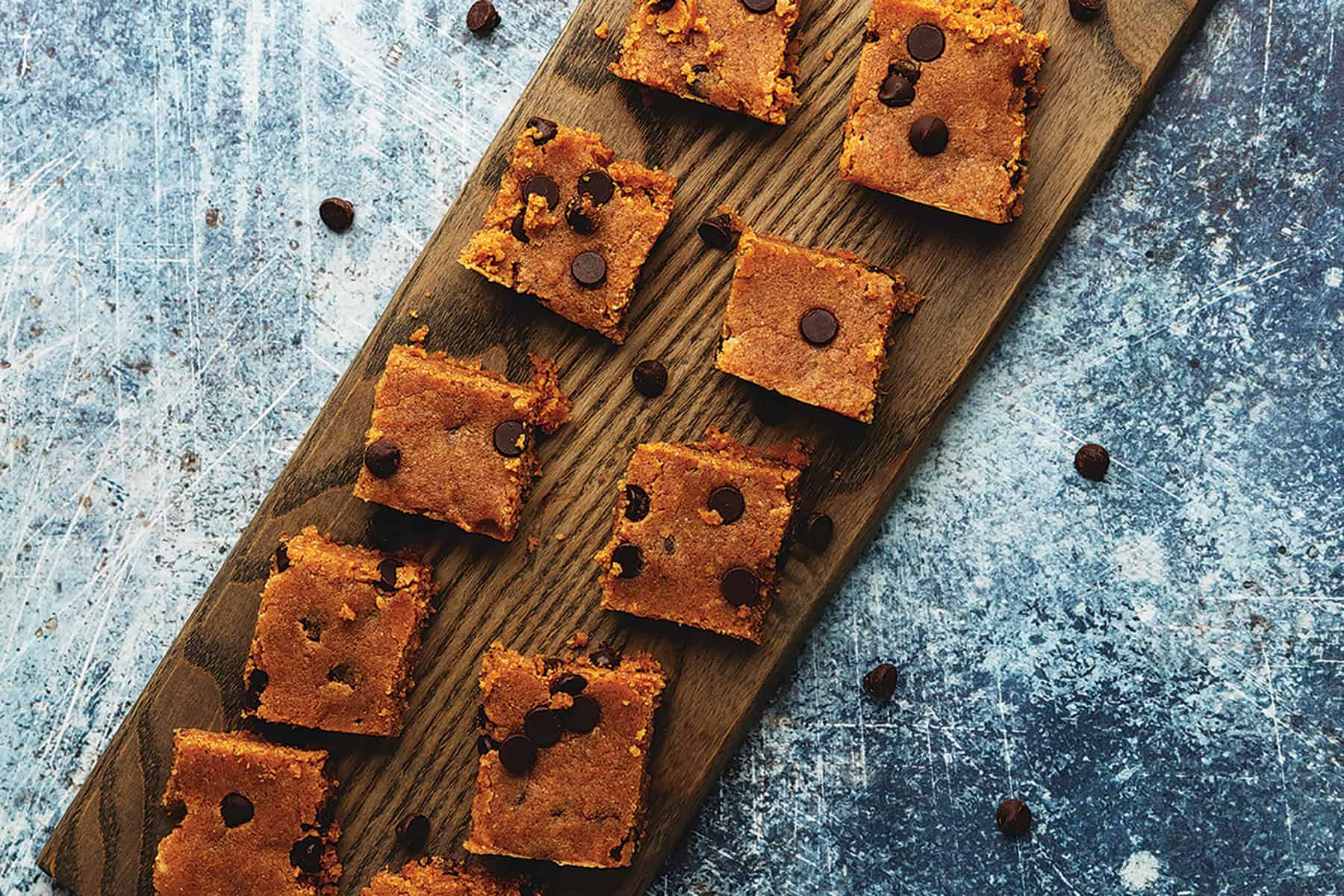 protein bites on a wooden serving board