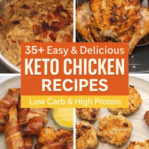 keto chicken recipe graphic