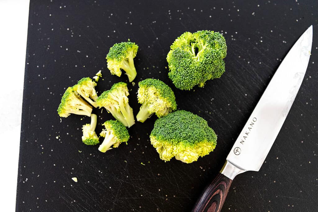 broccoli cut into small florets for roasted broccoli