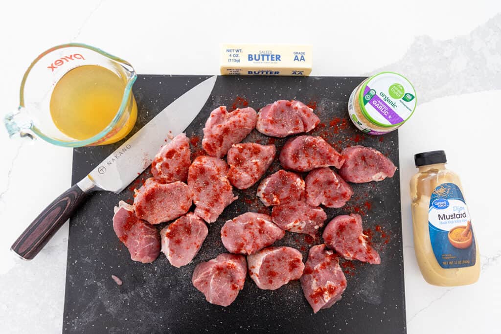 ingredients for pork tenderloin medallions