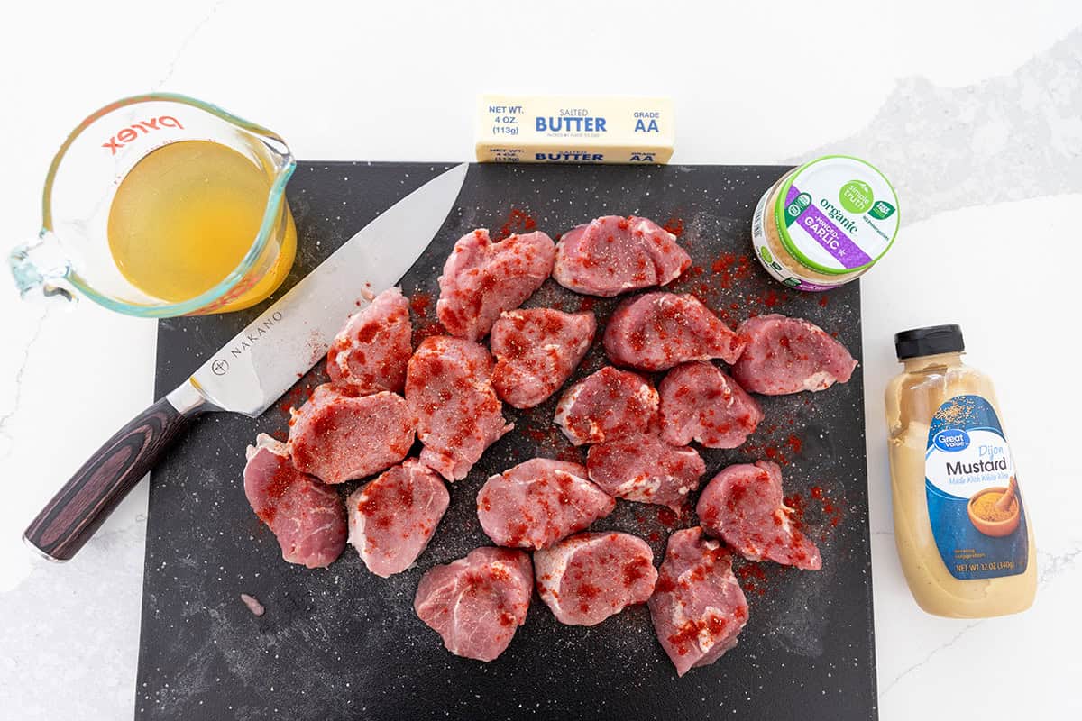 ingredients for pork tenderloin medallions