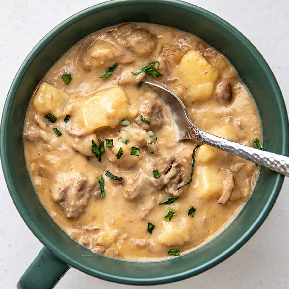slow cooker creamy beef stew